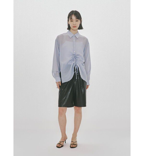 MIDIUMISOLID「MIDIUMISOLID for Ladies シンセティックレザーショートパンツ」|その他|
