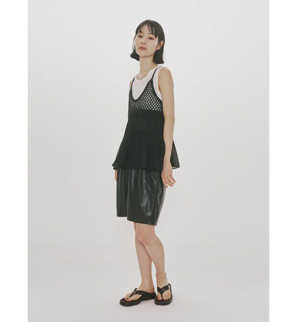 MIDIUMISOLID「MIDIUMISOLID for Ladies シンセティックレザーショートパンツ」|その他|