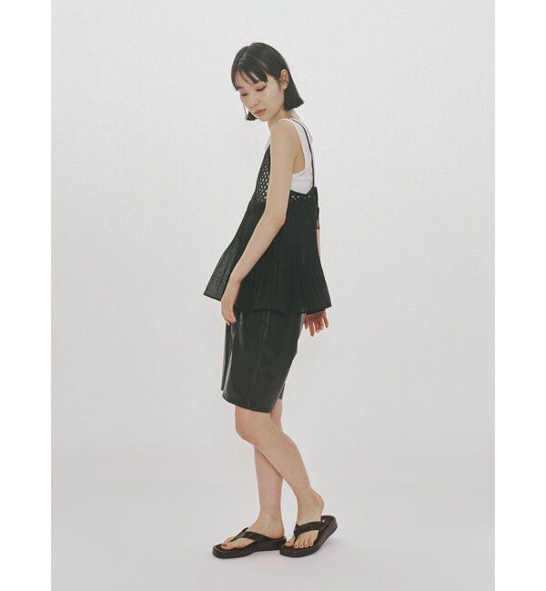 MIDIUMISOLID「MIDIUMISOLID for Ladies シンセティックレザーショートパンツ」|その他|