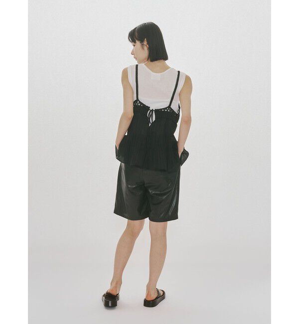 MIDIUMISOLID「MIDIUMISOLID for Ladies シンセティックレザーショートパンツ」|その他|