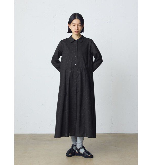 MidiUmi「MidiUmi ウエスト切り替えドットワンピース」|ワンピース|