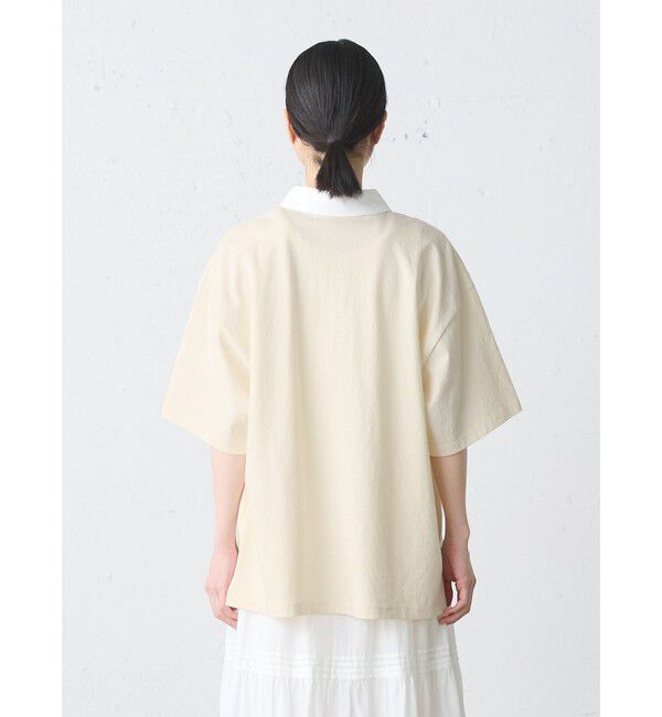 MidiUmi「MidiUmi ワイドポロシャツプルオーバー」|Tシャツ・カットソー|