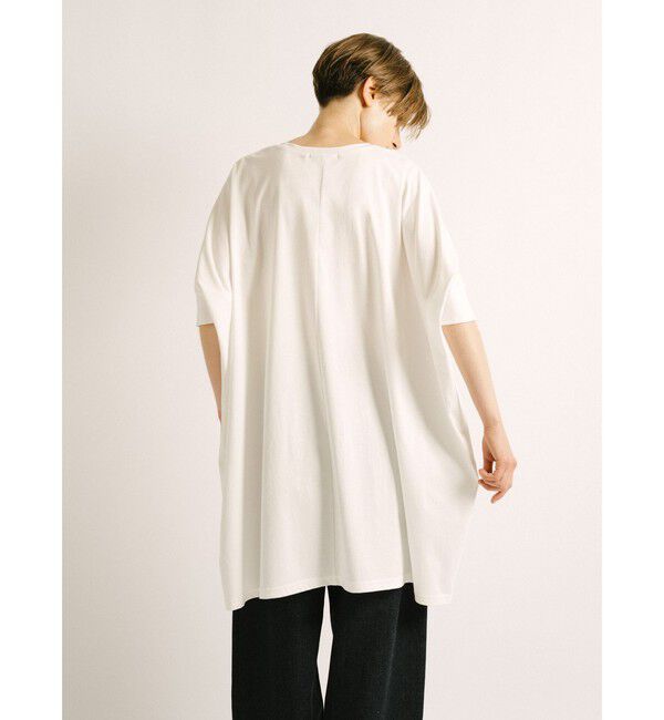 mizuiro ind「mizuiro ind ワイドクルーネックチュニック」|Tシャツ・カットソー|