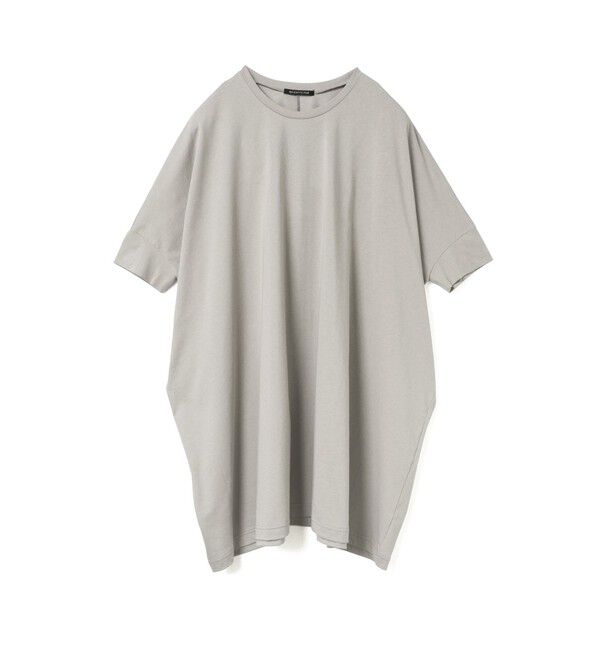 mizuiro ind「mizuiro ind ワイドクルーネックチュニック」|Tシャツ・カットソー|ライトグレー