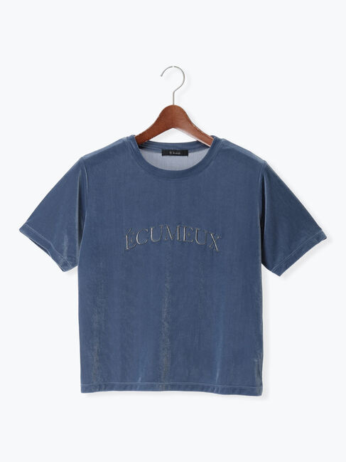 Te chichi「シアーベロアロゴ刺繍Tシャツ」|Tシャツ・カットソー|