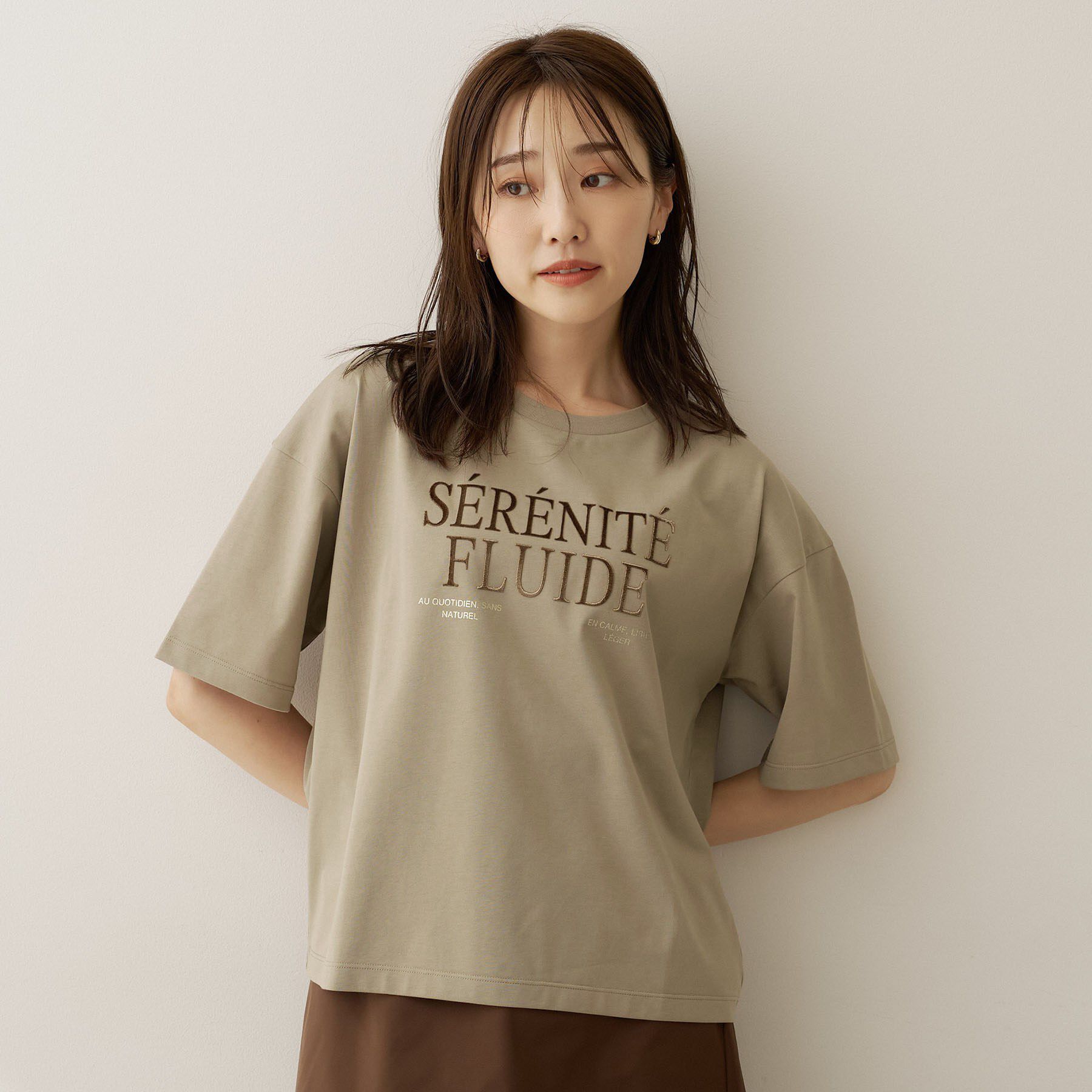 UNTITLED「ベロアプリントロゴT」|Tシャツ・カットソー|