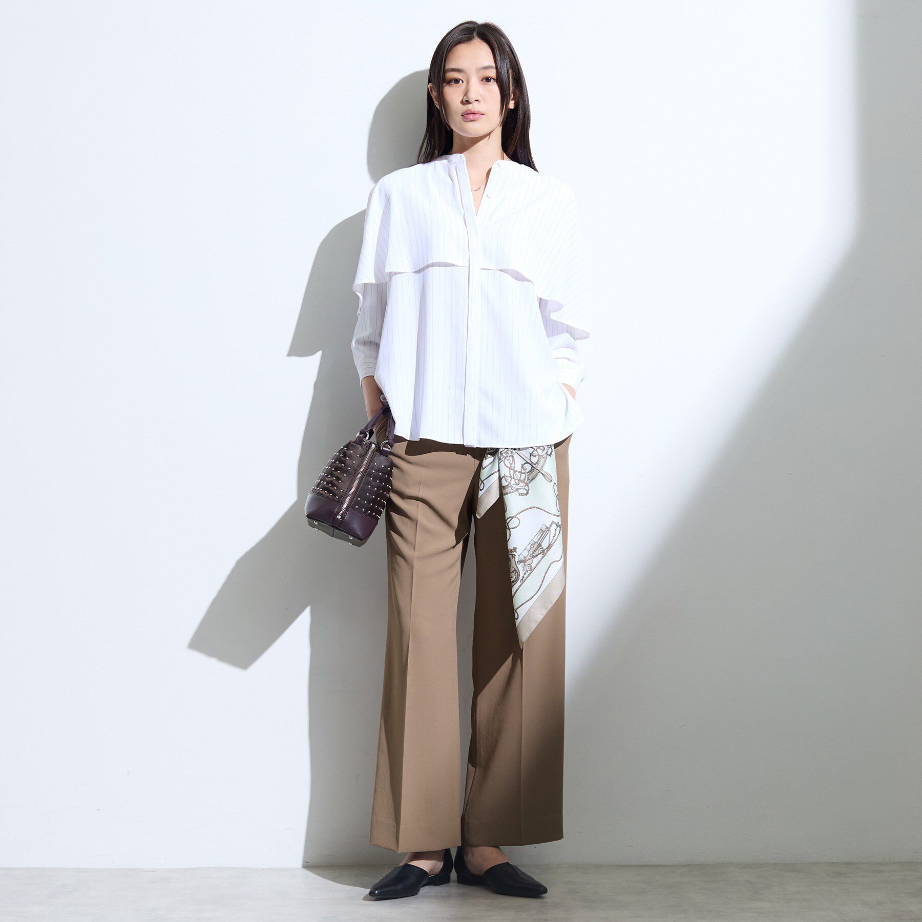 INDIVI「【新作登場！着る日傘】 ワイドストレートパンツ」|その他|