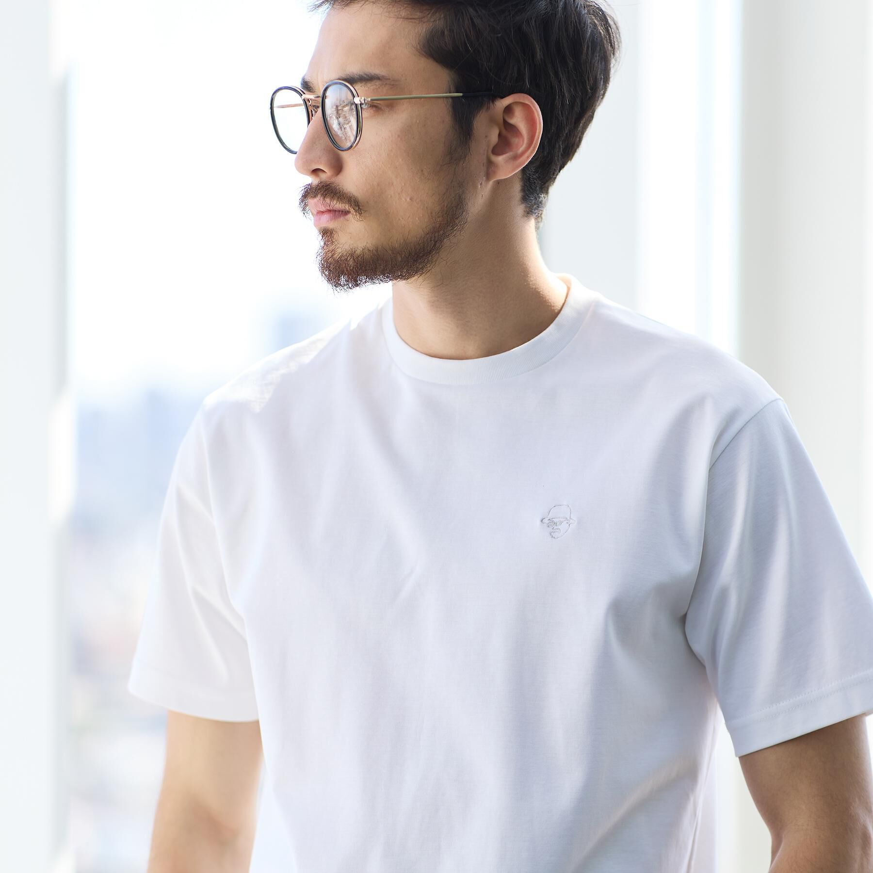 TAKEO KIKUCHI「ワンストローク刺繍 半袖 Tシャツ」|Tシャツ・カットソー|