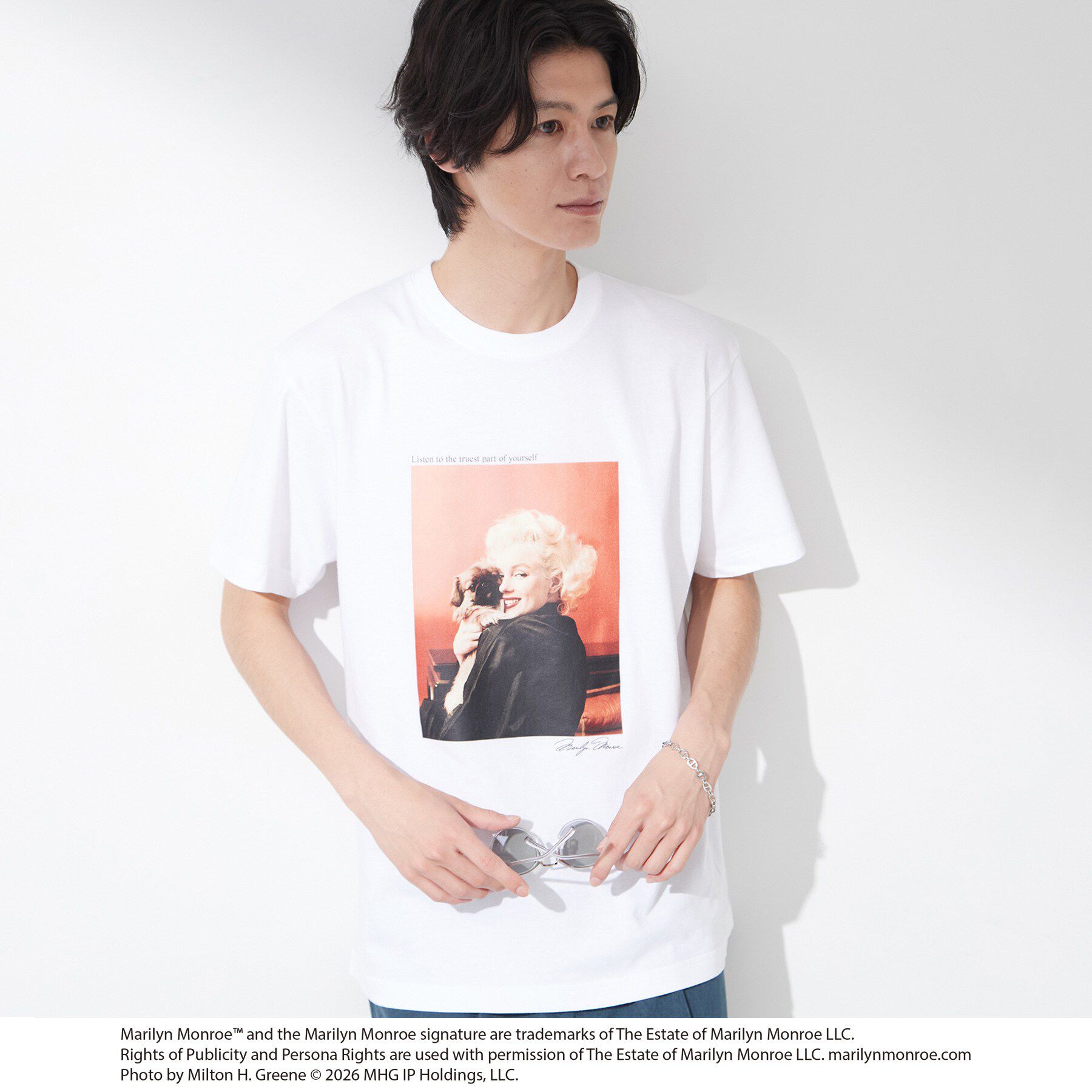 THE SHOP TK「別注マリリン・モンロー / グラフィック半袖Tシャツ」|Tシャツ・カットソー|