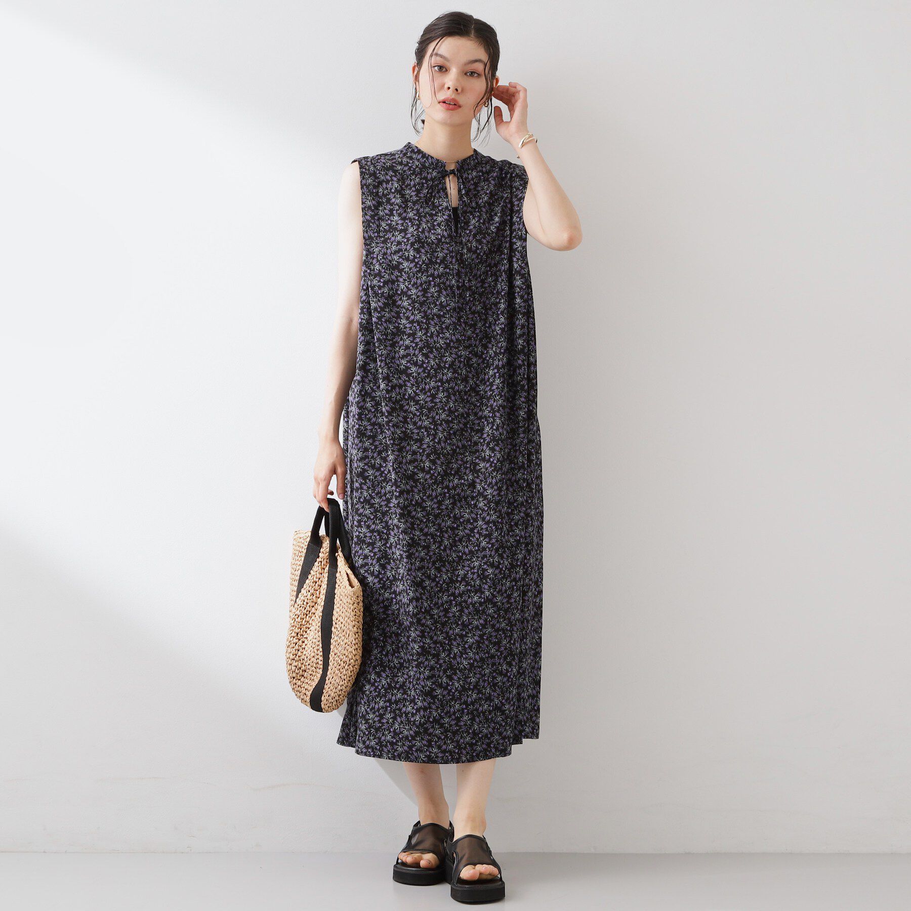 THE SHOP TK「大人のリゾートムード 小花柄ワンピース」|ワンピース|
