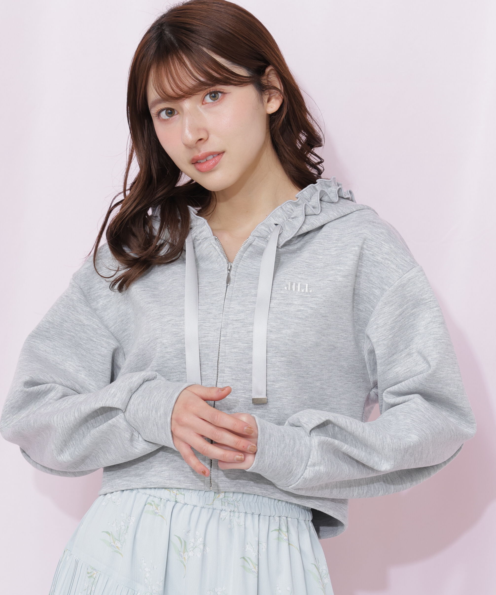  「ダイバーセットアップ　フリルパーカー」|Tシャツ・カットソー|