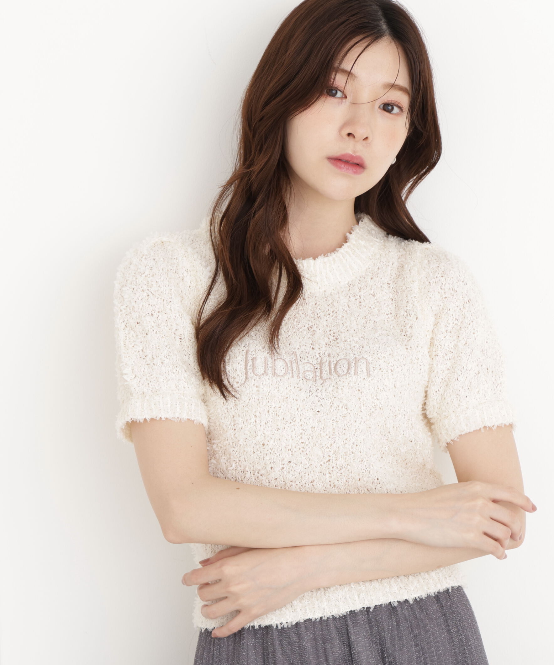 PROPORTION BODY DRESSING「＜EDIT COLOGNE＞テープヤーンコンパクトニットトップス」|ニット・セーター|