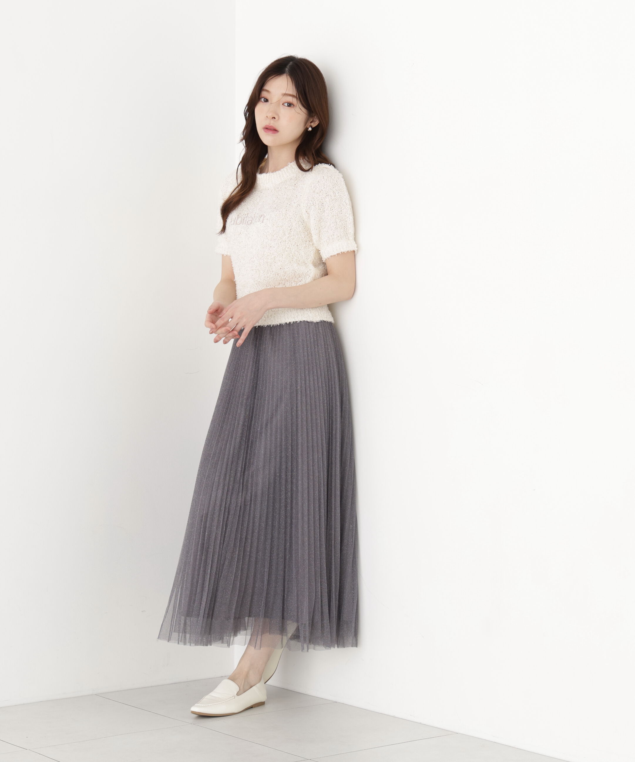 PROPORTION BODY DRESSING「＜EDIT COLOGNE＞テープヤーンコンパクトニットトップス」|ニット・セーター|
