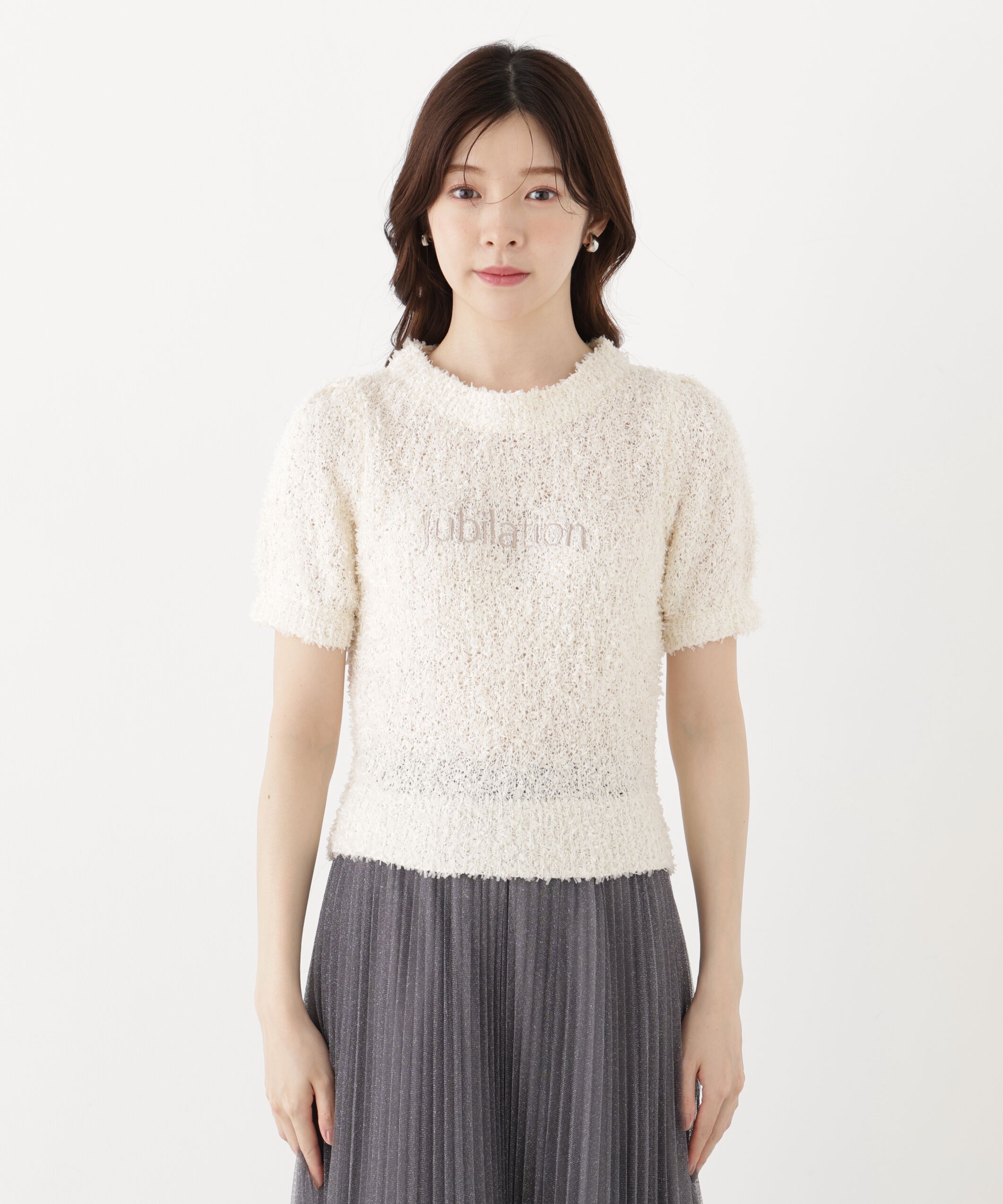 PROPORTION BODY DRESSING「＜EDIT COLOGNE＞テープヤーンコンパクトニットトップス」|ニット・セーター|