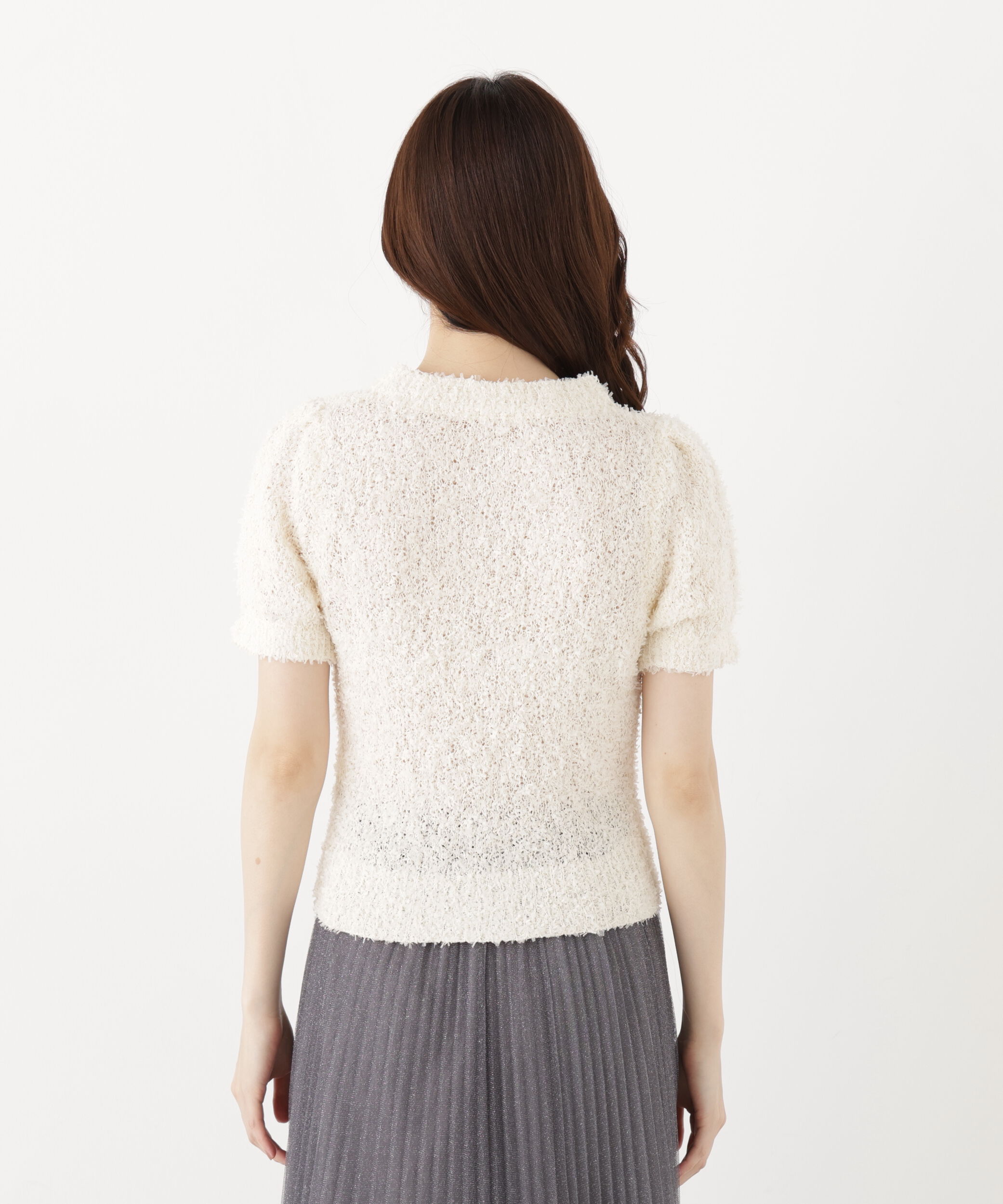 PROPORTION BODY DRESSING「＜EDIT COLOGNE＞テープヤーンコンパクトニットトップス」|ニット・セーター|