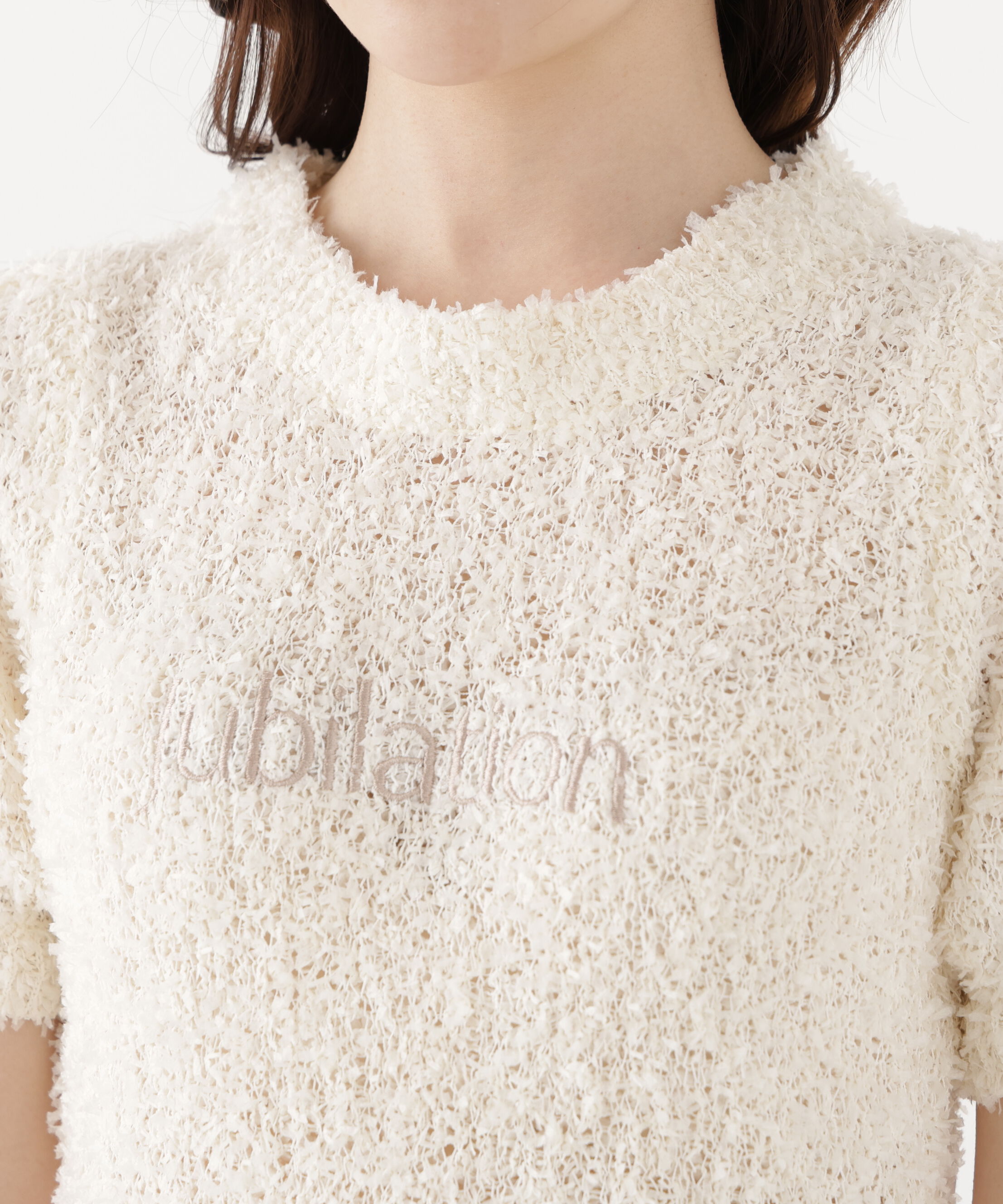 PROPORTION BODY DRESSING「＜EDIT COLOGNE＞テープヤーンコンパクトニットトップス」|ニット・セーター|