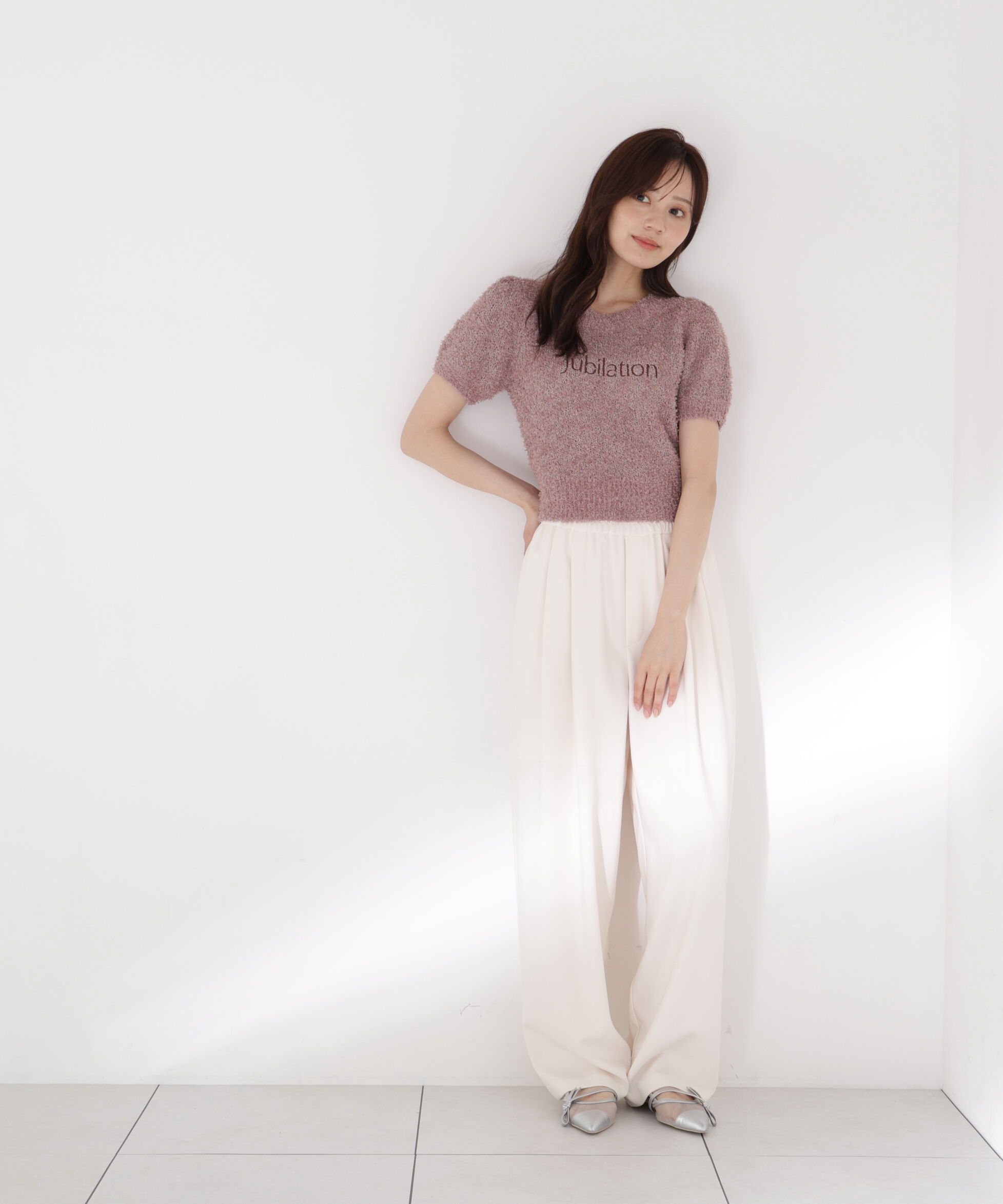 PROPORTION BODY DRESSING「＜EDIT COLOGNE＞テープヤーンコンパクトニットトップス」|ニット・セーター|