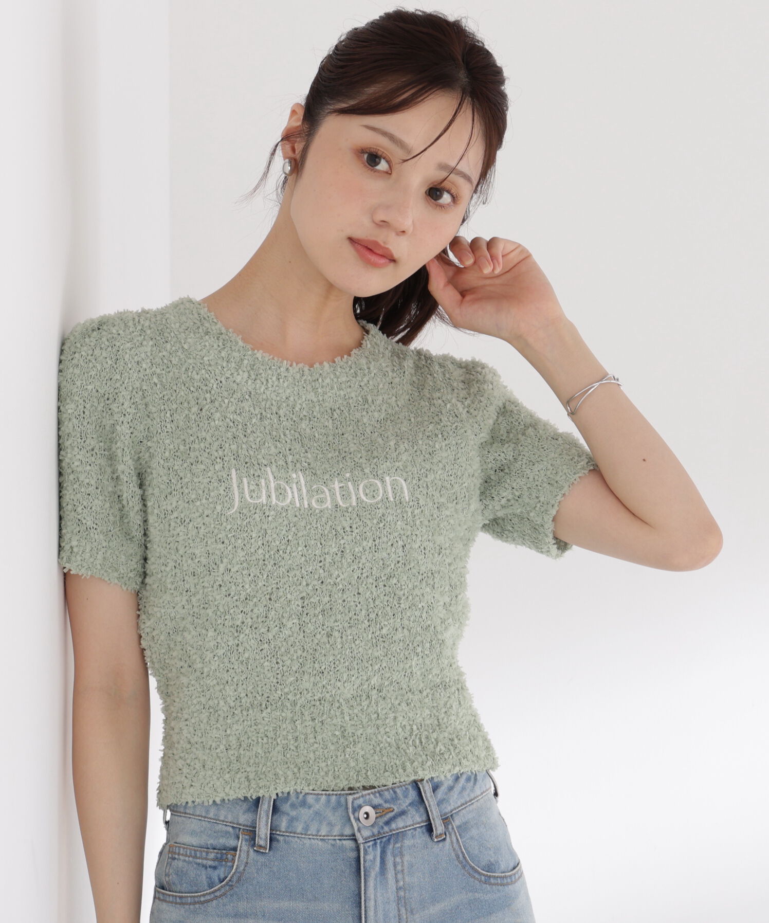 PROPORTION BODY DRESSING「＜EDIT COLOGNE＞テープヤーンコンパクトニットトップス」|ニット・セーター|
