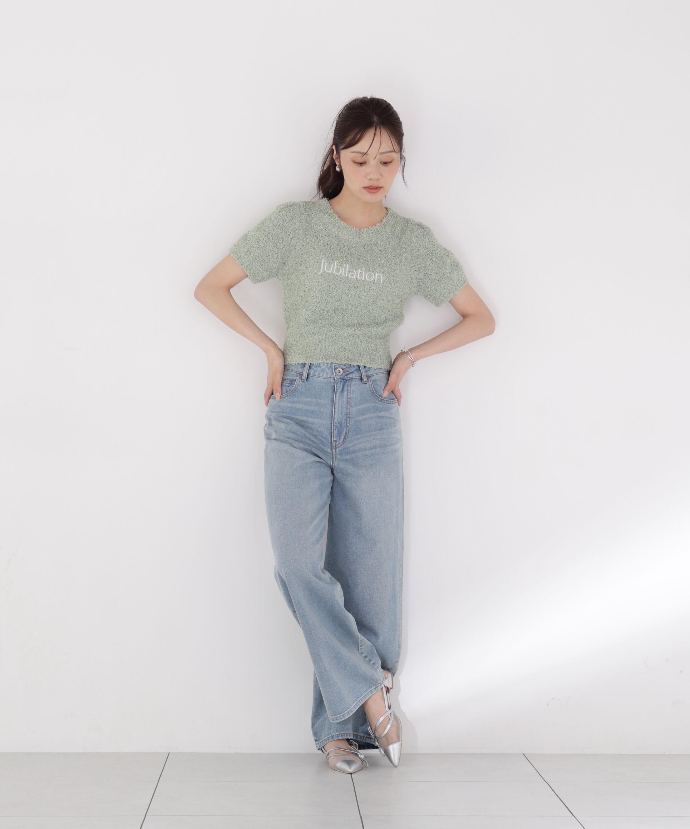 PROPORTION BODY DRESSING「＜EDIT COLOGNE＞テープヤーンコンパクトニットトップス」|ニット・セーター|