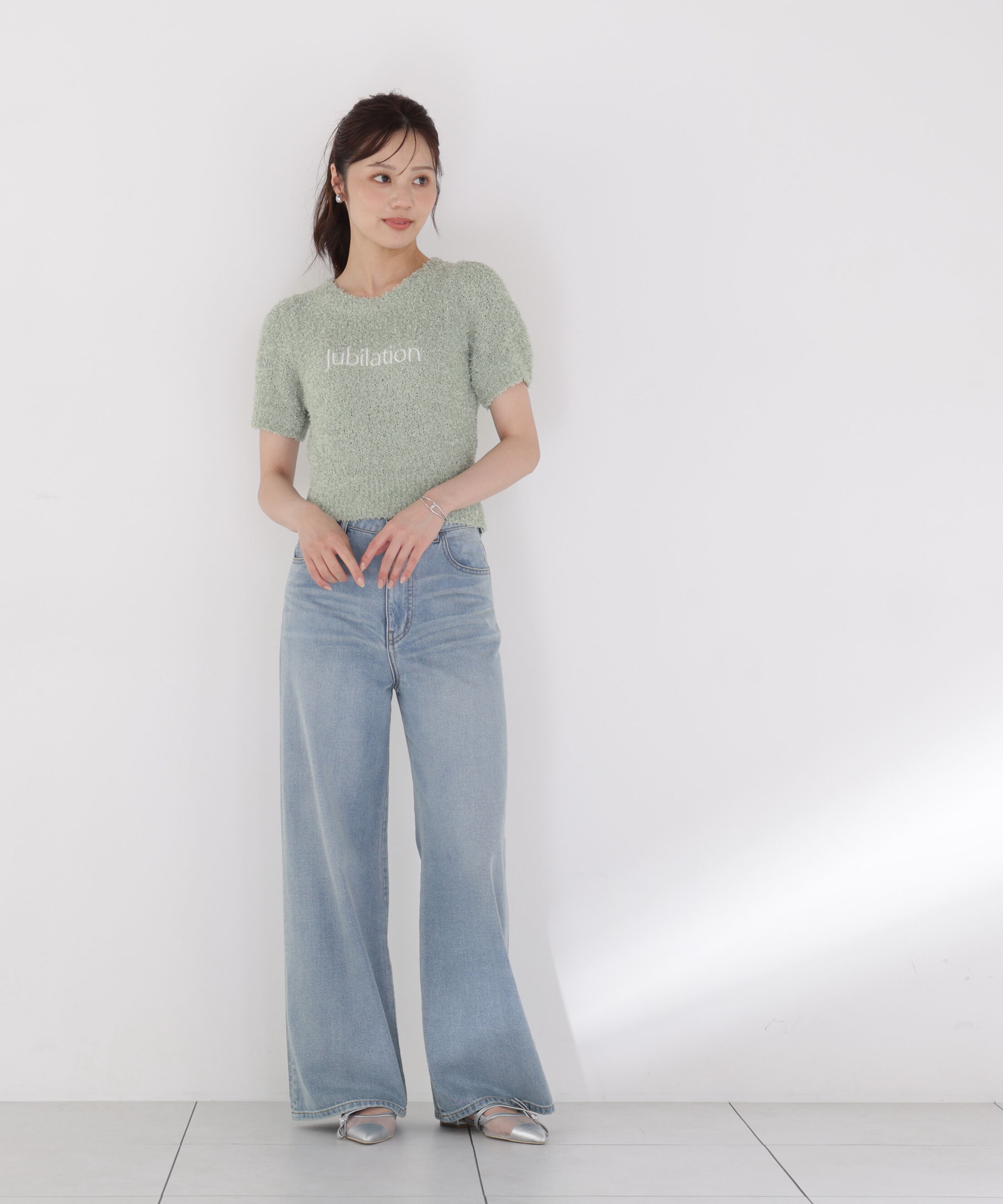 PROPORTION BODY DRESSING「＜EDIT COLOGNE＞テープヤーンコンパクトニットトップス」|ニット・セーター|