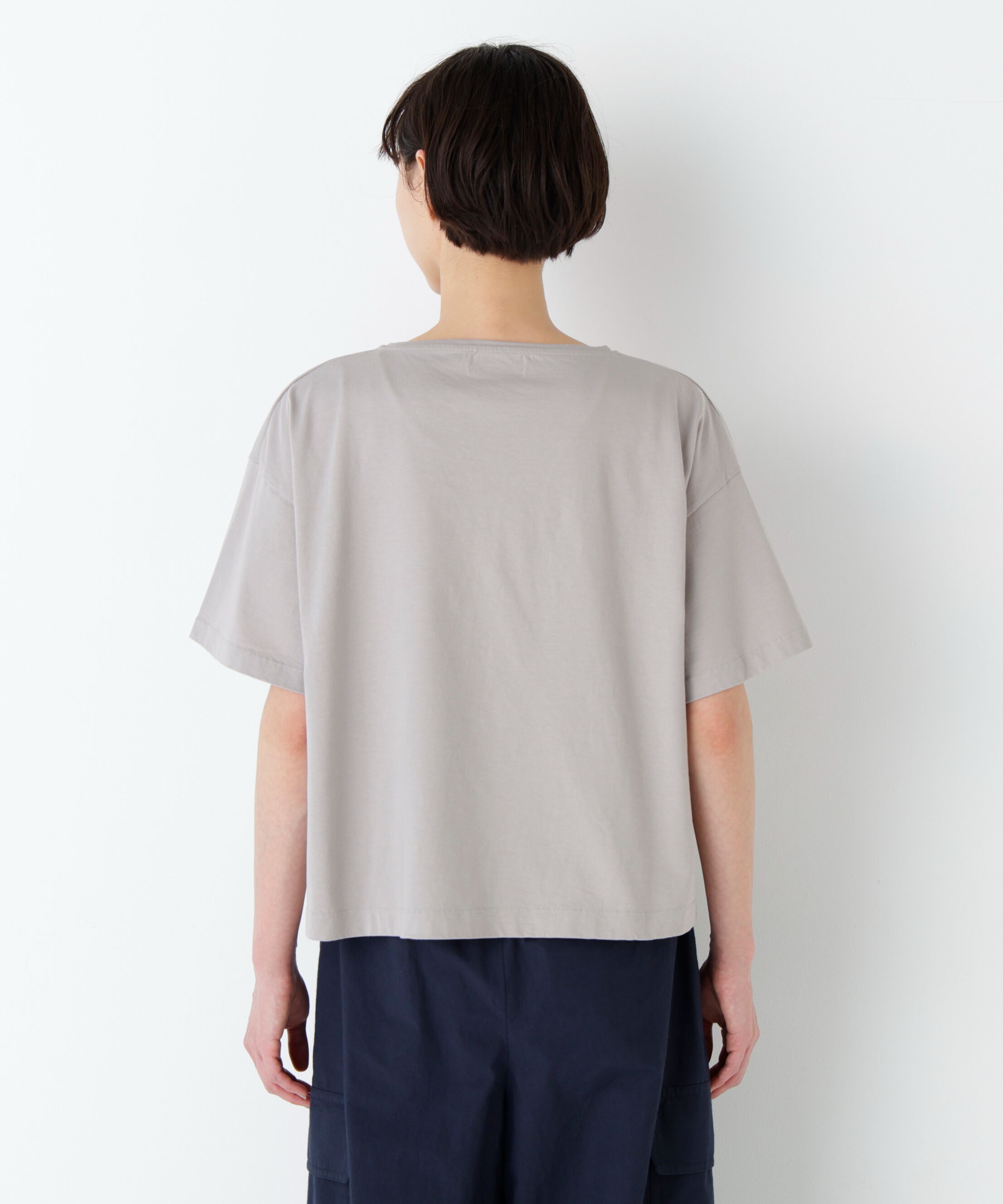  「《洗える》Bonjour刺繍モチーフＴシャツ」|Tシャツ・カットソー|