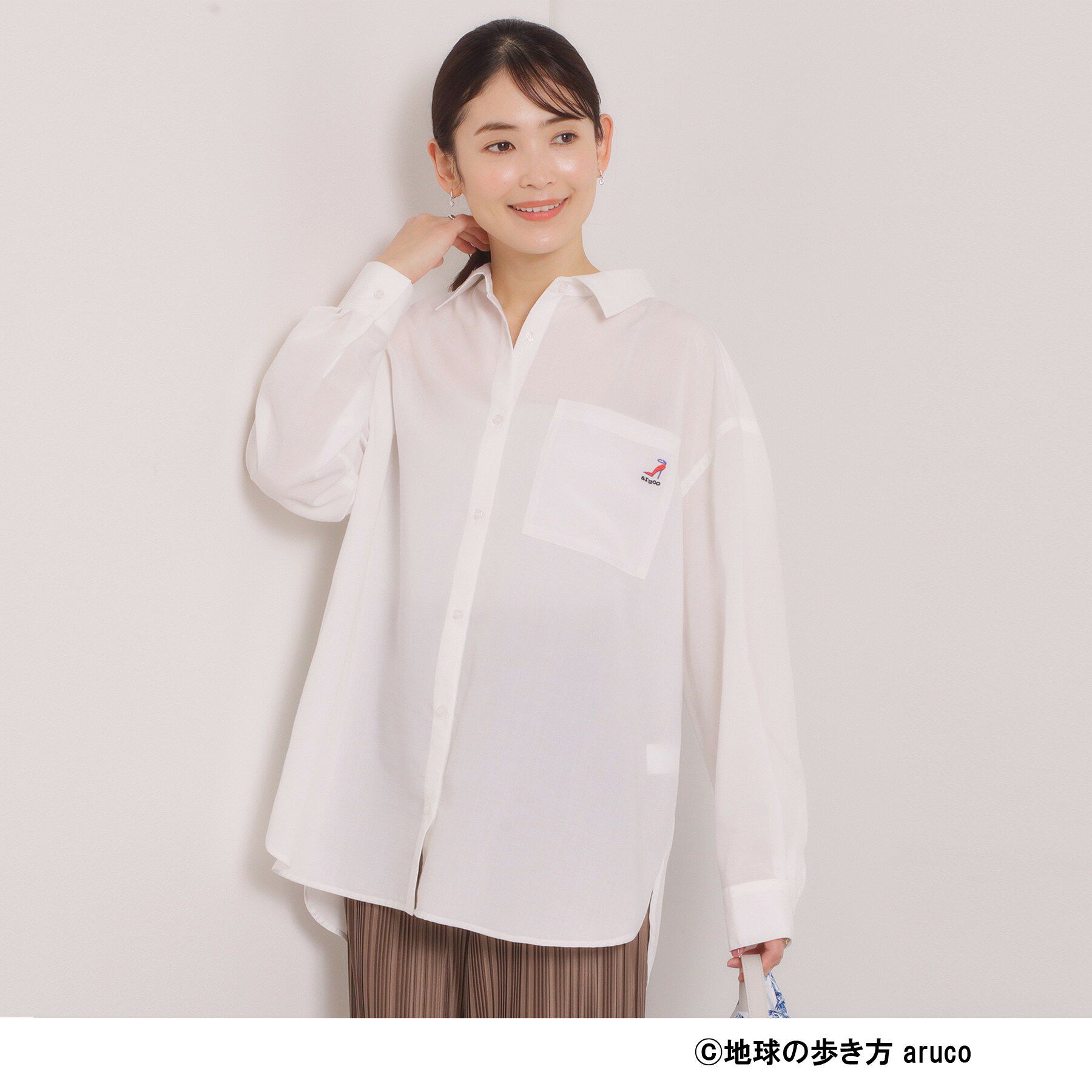 ITS&rsquo;DEMO「【aruco&times;ITS&rsquo;DEMO】刺繍シャツ」|シャツ・ブラウス|オフホワイト(003
