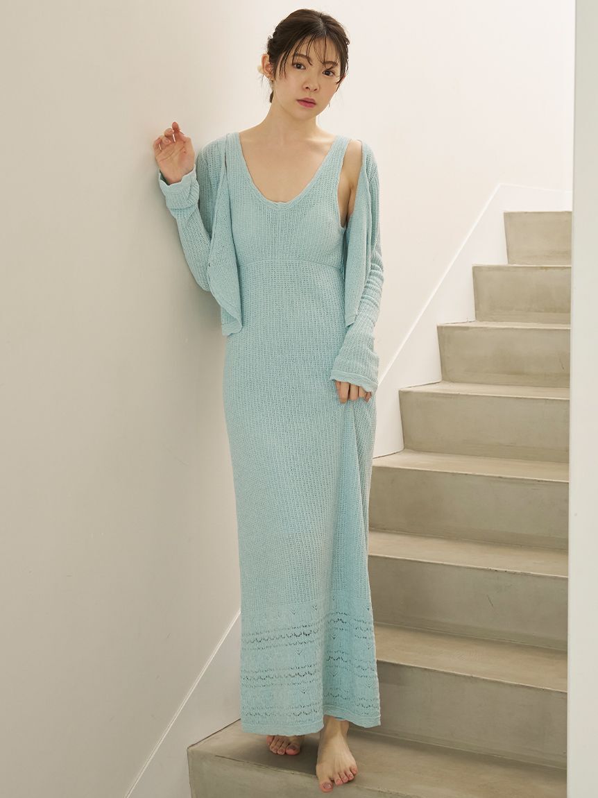 SNIDEL HOME「クロシェカーディガン」|ルームウェア|