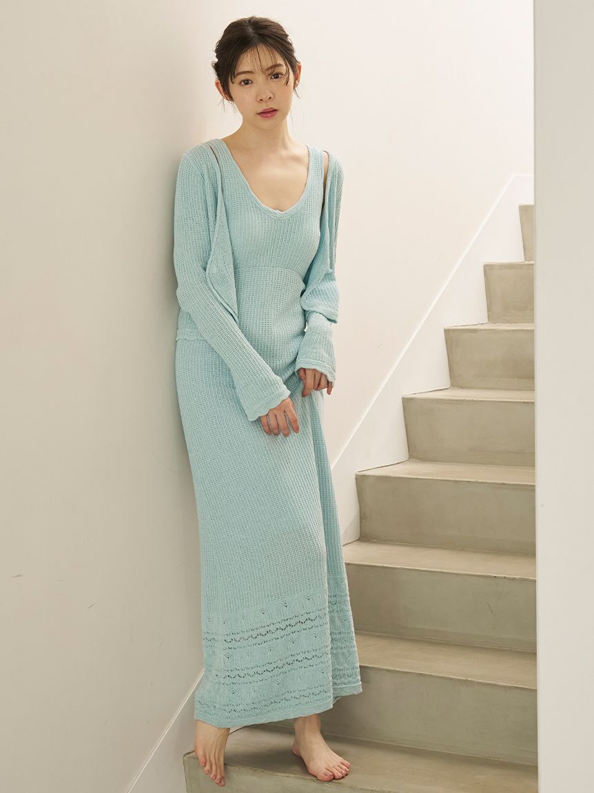 SNIDEL HOME「クロシェカーディガン」|ルームウェア|