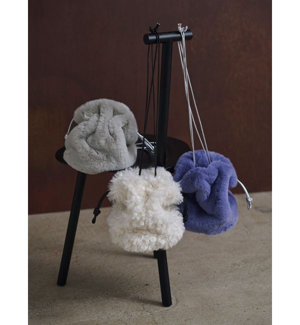 ELENDEEK「ECO FUR DRAWSTRING BAG」|ハンドバッグ|