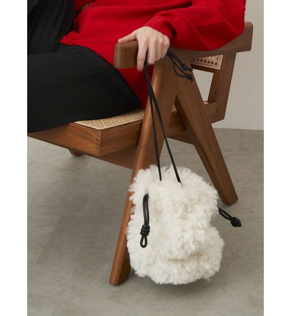 ELENDEEK「ECO FUR DRAWSTRING BAG」|ハンドバッグ|