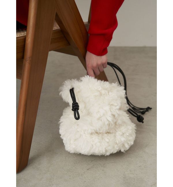 ELENDEEK「ECO FUR DRAWSTRING BAG」|ハンドバッグ|