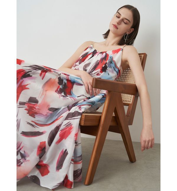 ELENDEEK「PAINTING PATTERN CAMI OP」|ワンピース|