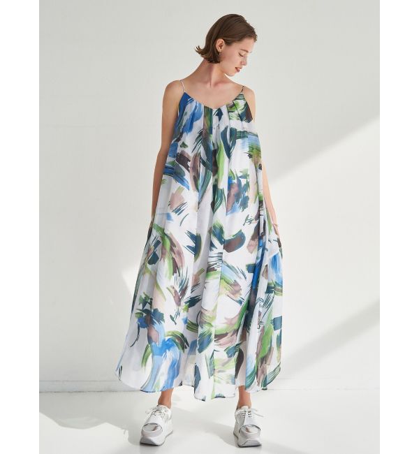 ELENDEEK「PAINTING PATTERN CAMI OP」|ワンピース|