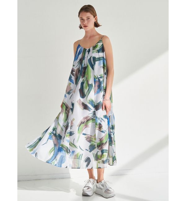 ELENDEEK「PAINTING PATTERN CAMI OP」|ワンピース|