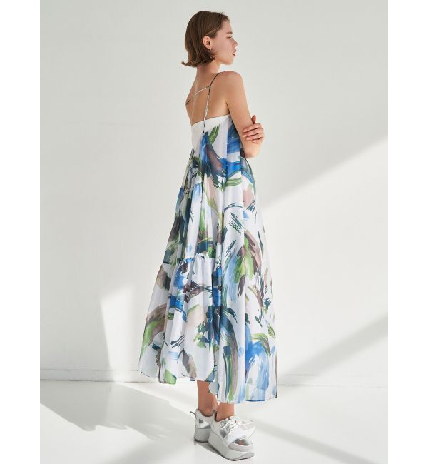 ELENDEEK「PAINTING PATTERN CAMI OP」|ワンピース|