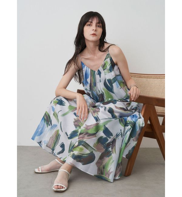 ELENDEEK「PAINTING PATTERN CAMI OP」|ワンピース|