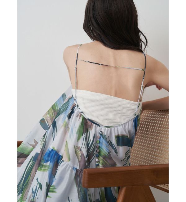 ELENDEEK「PAINTING PATTERN CAMI OP」|ワンピース|