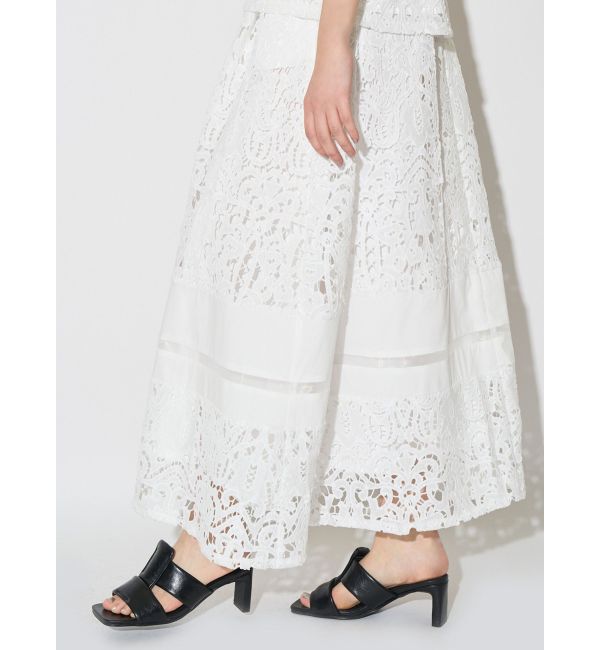 ELENDEEK「LACE LAYERED OP」|ワンピース|