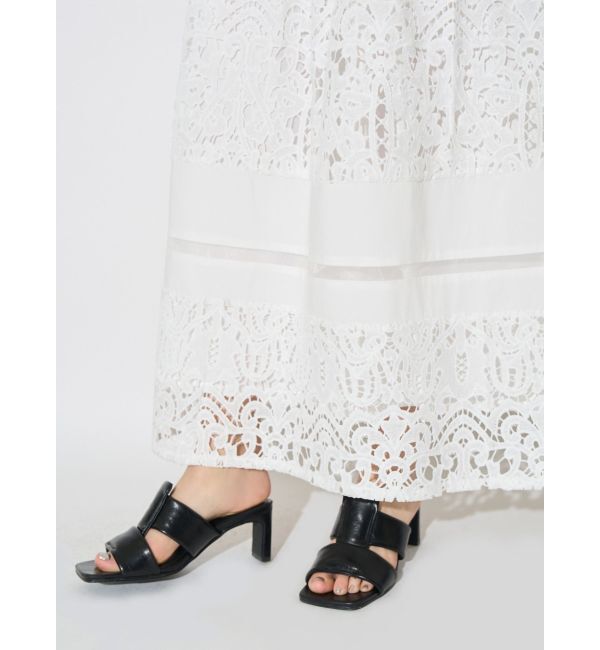 ELENDEEK「LACE LAYERED OP」|ワンピース|