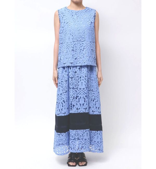 ELENDEEK「LACE LAYERED OP」|ワンピース|