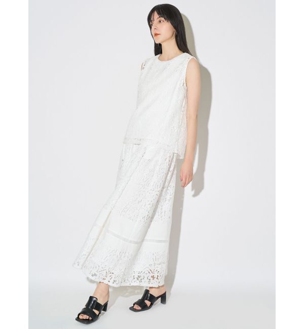 ELENDEEK「LACE LAYERED OP」|ワンピース|