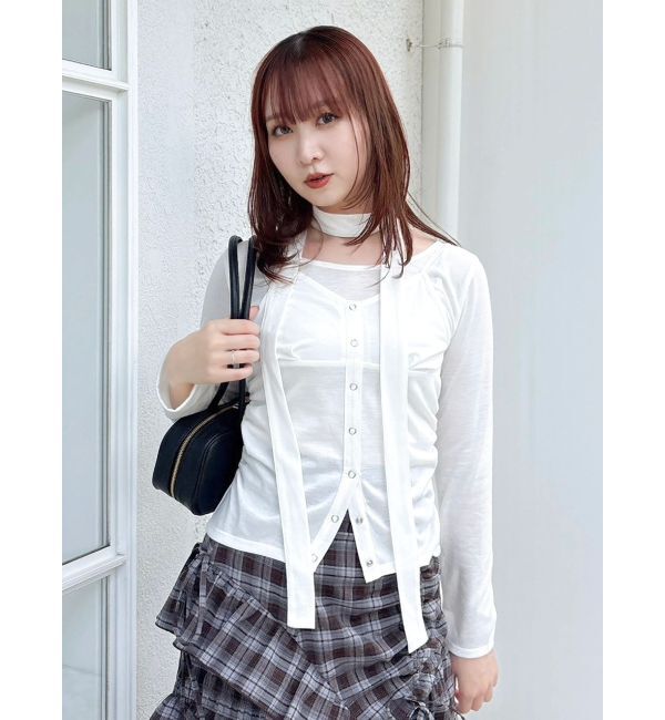dazzlin「レイヤードデザインカットソー」|Tシャツ・カットソー|