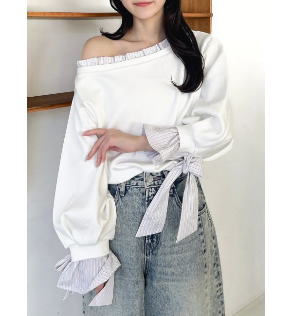 dazzlin「フリルドッキングカットプルオーバー」|Tシャツ・カットソー|