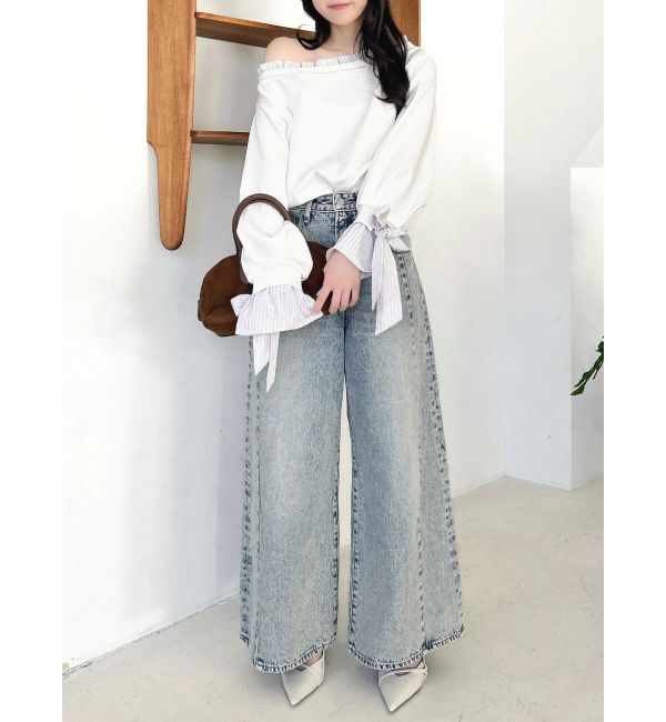 dazzlin「フリルドッキングカットプルオーバー」|Tシャツ・カットソー|