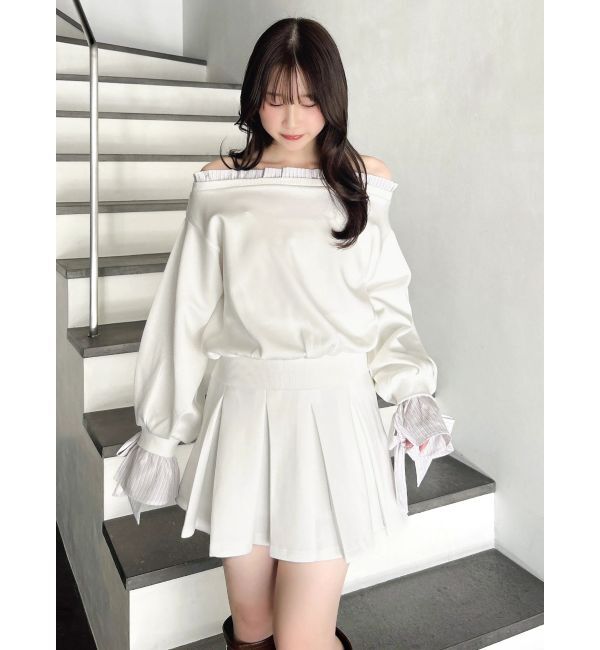 dazzlin「フリルドッキングカットプルオーバー」|Tシャツ・カットソー|