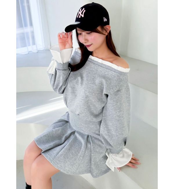 dazzlin「フリルドッキングカットプルオーバー」|Tシャツ・カットソー|