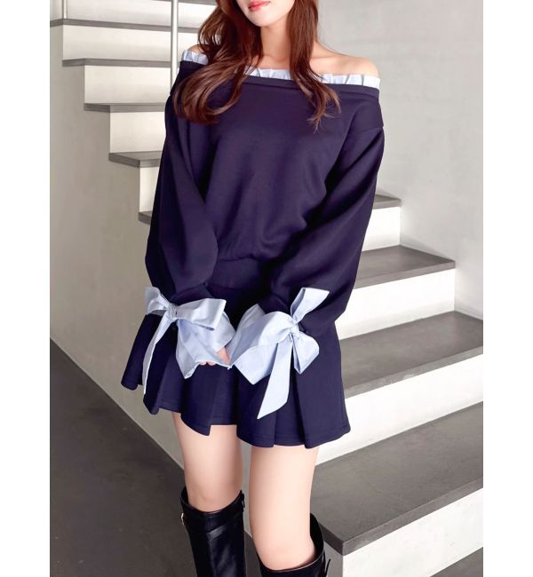 dazzlin「フリルドッキングカットプルオーバー」|Tシャツ・カットソー|