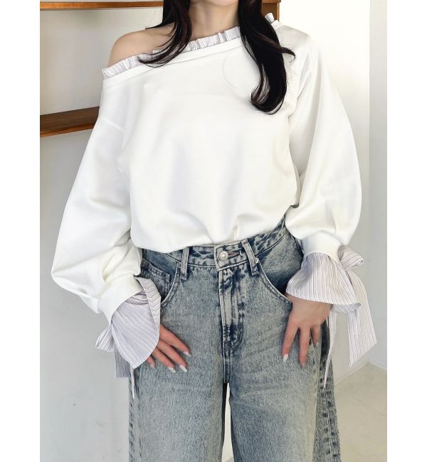 dazzlin「フリルドッキングカットプルオーバー」|Tシャツ・カットソー|