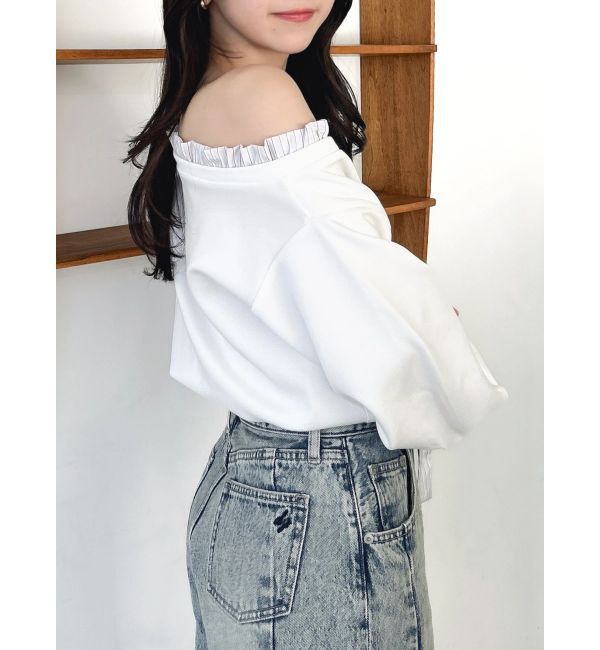 dazzlin「フリルドッキングカットプルオーバー」|Tシャツ・カットソー|