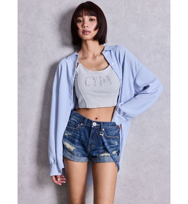 GYDA「Los Angeles Crinkleシャツ」|シャツ・ブラウス|